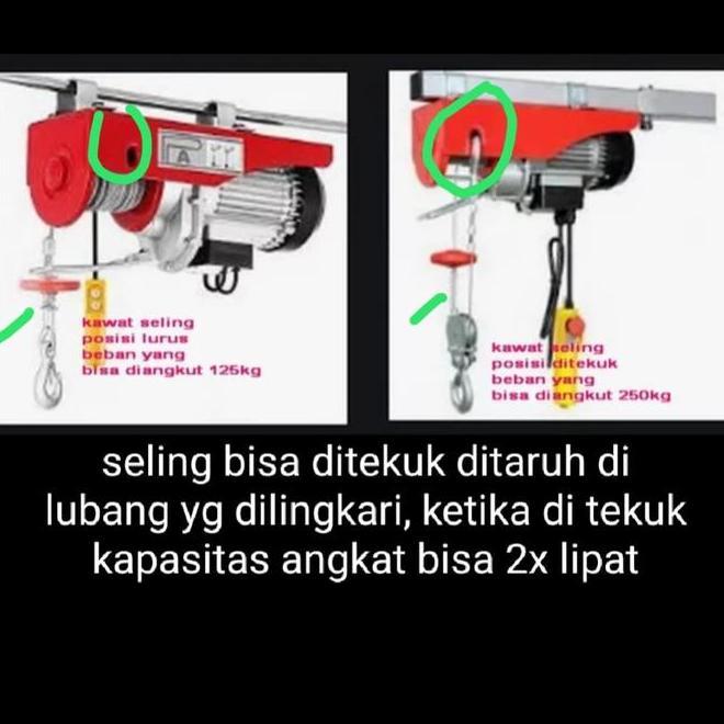 Electric Hoist Elektrik Hoist Willfred 125/250 Kg