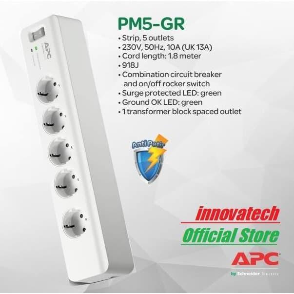 APC Surge Protector PM5GR / PM5-GR colokan anti petir