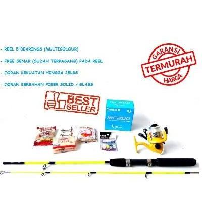 FREE UMPAN 1 SET ALAT PANCING KOMPLIT JORAN FIBER DENGAN REEL 6 BB