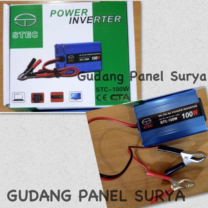 Power Inverter STEC STC DC to AC 100Watt 12V, 100W Modif 100 W