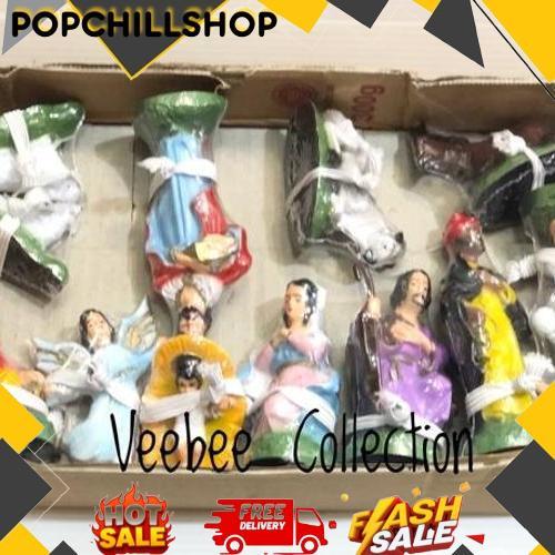 High Quality Patung Kelahiran Yesus 11Cm/ Diorama / Hiasan Pohon Natal/ Patung Yesus Kecil/ Patung K