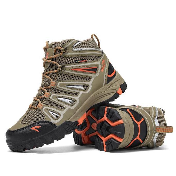 Sepatu Gunung Pria Snta 500 Beigebrown Sepatu SNTA Hiking Shoes Trekking Climbing Mendaki