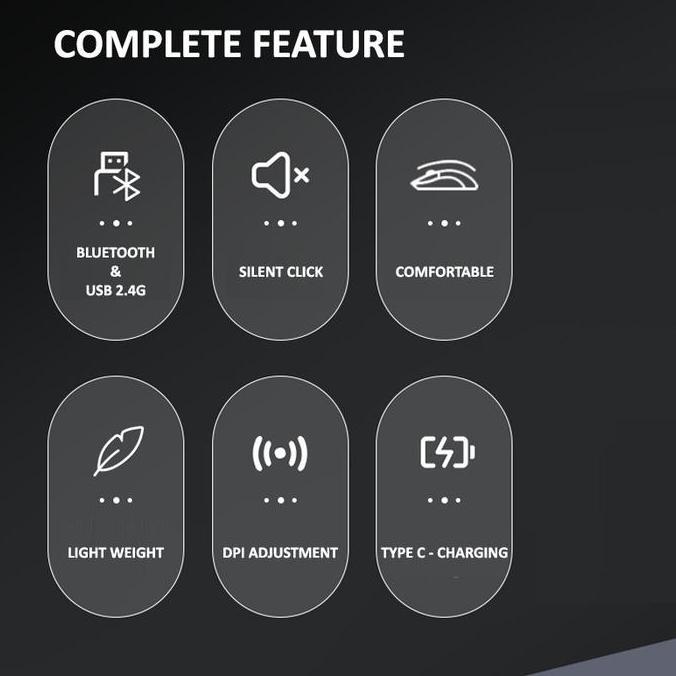 Mouse Gaming Wireless - Mouse Gaming / Mouse Gaming Charging Type C