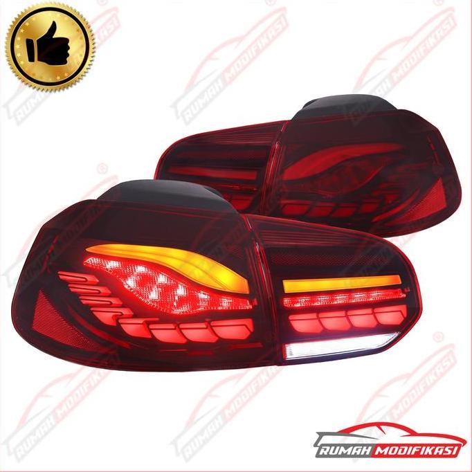 Stoplamp - VW Golf VI - MK6 - 2008-2013 - Full LED - Red - Sequential Signal