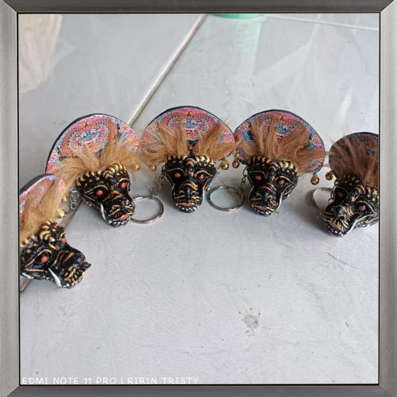 Berkualitas Gantungan Kunci Barongan Resin Miniatur Unik - RO30-1511 2025 COD Termurah Terlaris Berk