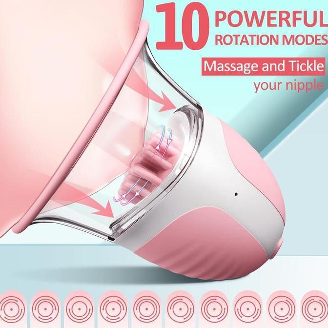 Goblike_store - Smart Breast Massager Alat Pijat Puting Payudara Vakum Stimulasi Bergetar