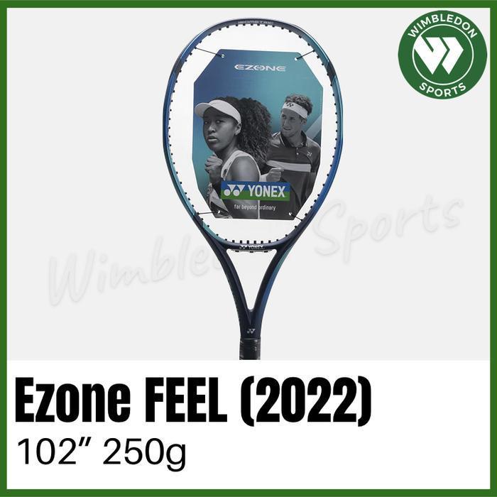 Raket Tenis Yonex Ezone Feel 2022 / Raket Yonex Ezone Feel Sky Blue Termurah Best Quality 100% Origi