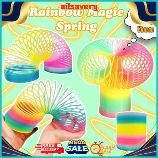 Harga Grosir Slinky Spring Rainbow / Mainan Klasik Anak Laki Laki Atau Perempuan Anti Stres/Mainan S