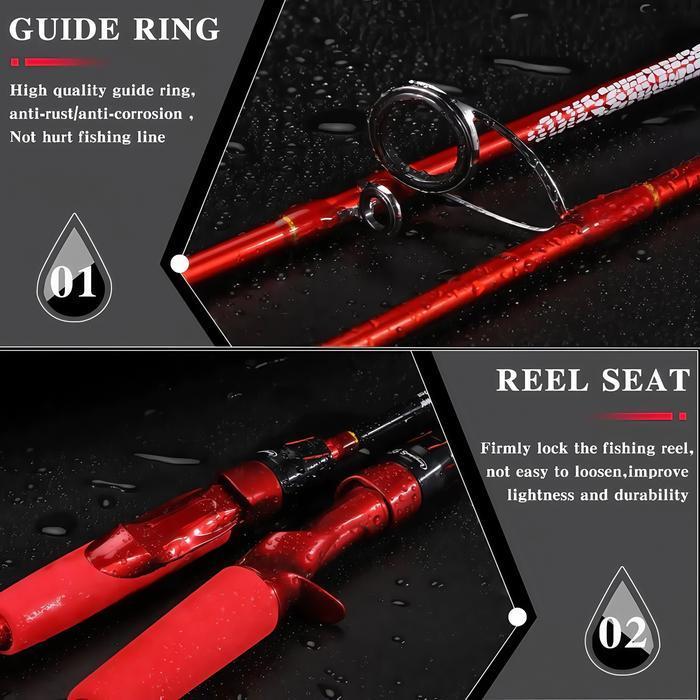 Spot Indonesia Cod2025 New Daiwa Fishing Rod 1.8M-2.4M Casting Rod Portable Baitcasting Rod Carbon F
