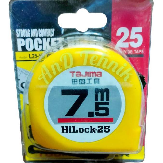 Tajima  Meteran 7,5 Meter /  Measuring Tape 7,5 M 25Ft Hi-Lock 25