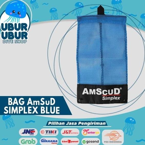 Miliki Bag Amscud Simplex Blue - Tas Peralatan Selam/Snorkeling/Gear Bag