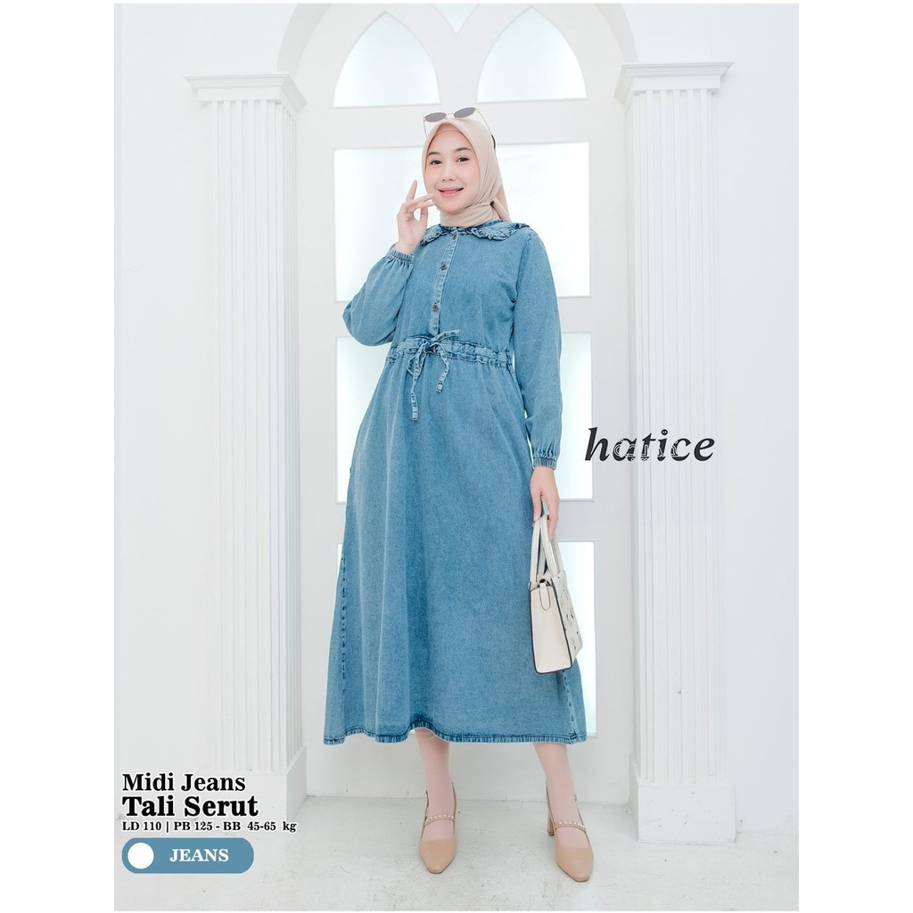 Sakura Midi Dress Denim / Midi Dress Jeans