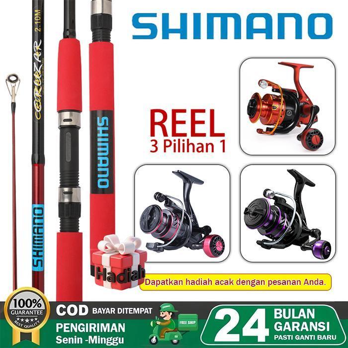 2025 New Shimano Fishing Rod Set Joran Pancing 1 Set Fishing Rod Spinning Reel Fishing Reel Joran 1.