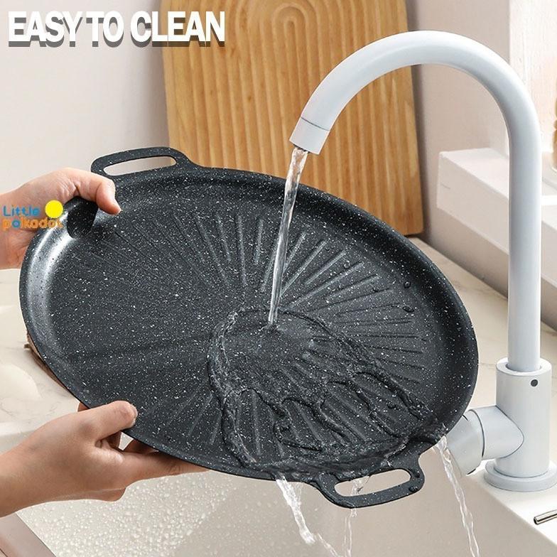 Bisa Cod LittlepolkadotAlat Panggangan Bbq Grill Pan Hadiah Gratis Grill Brush Korean Wajan Pemangga