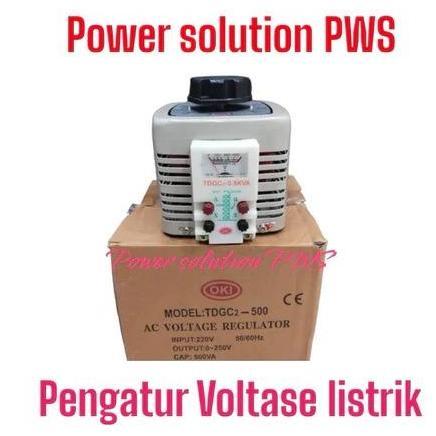 Oki Tdgc2-500 Ac Voltage Regulator Slide Regulator Oki 500W Alat Pengatur Voltase Listrik 220V Ke 0 
