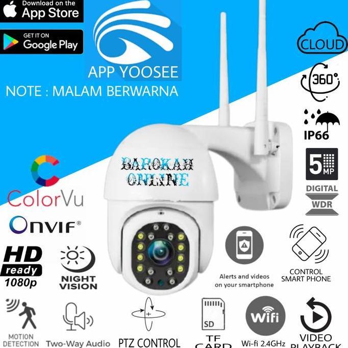Ip Cam Cctv Outdoor 5Mp Yoosee Wifi Kamera Ip Ptz Spped Dome Yoosee