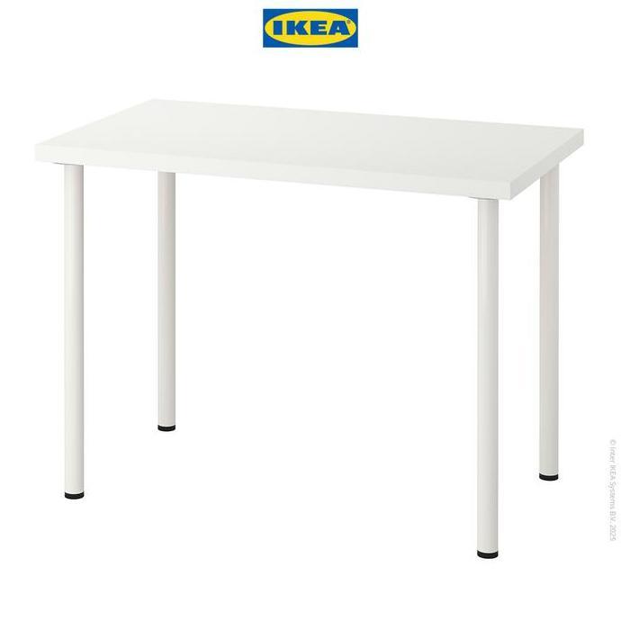 NEW IKEA LINNMON MEJA MINIMALIS BERKUALITAS PUTIH 100X60 CM ORI