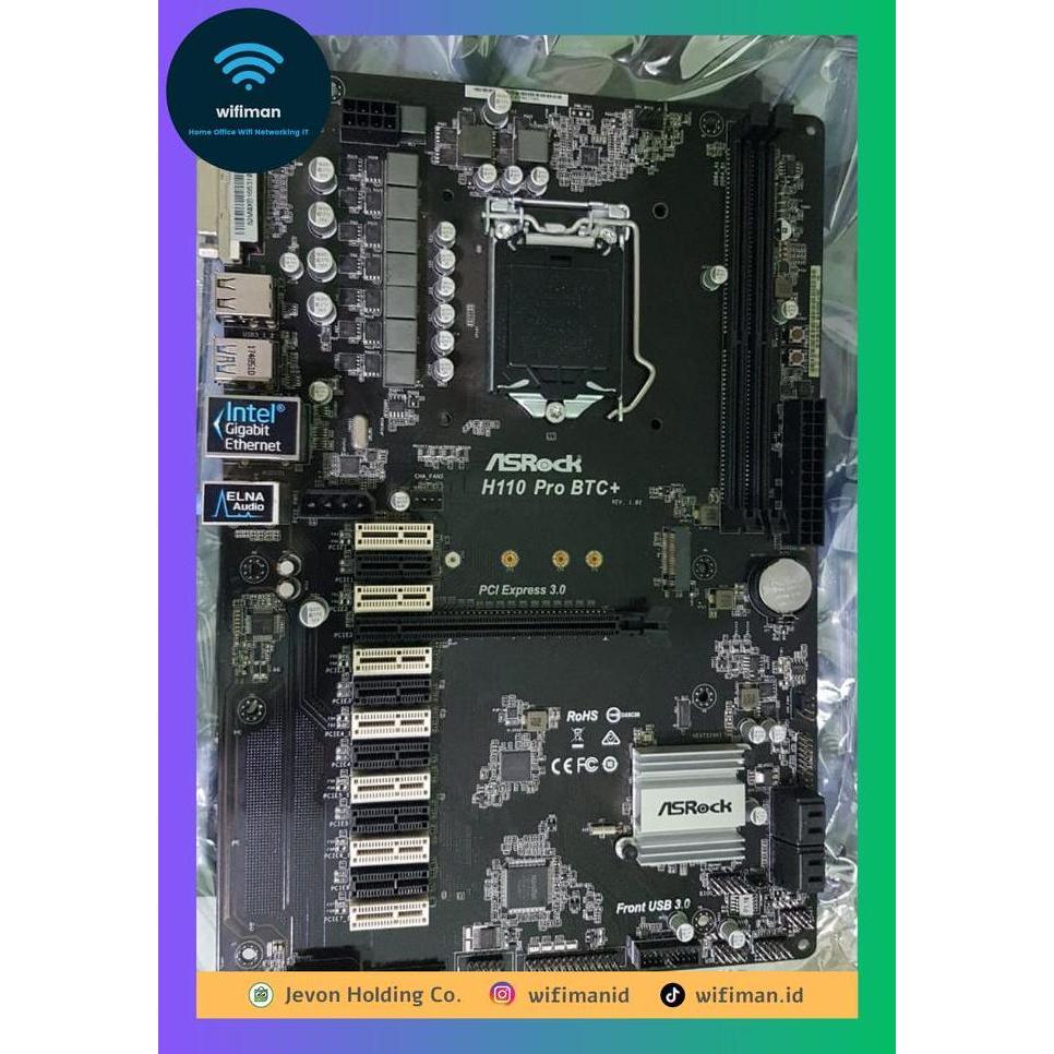 Asrock H110 Pro Btc+ 13 Pcie Mining Motherboard Lga 1151 Btc