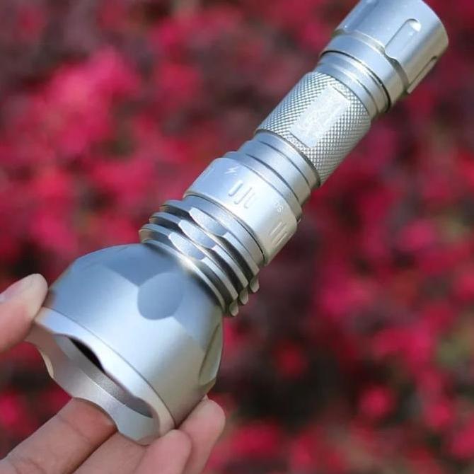 Senter Selam Diving T6 Yupard 8763 Warna Silver Murah Kualitas Terbaik Harga Termurah