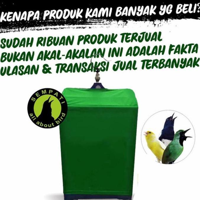 Kerodong Krodong Kandang Kotak Sangkar Burung Kenari Kacer Cucak Ijo