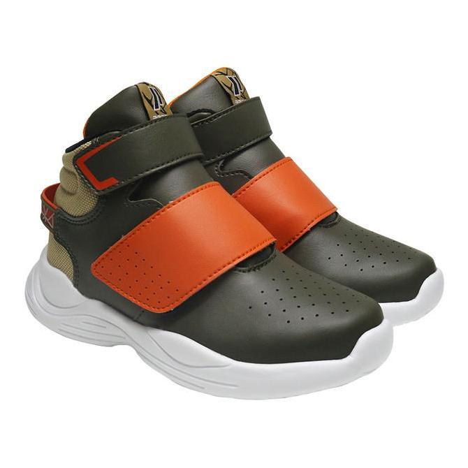 oge_stores - precise akno tod sepatu sneakers anak olive brown