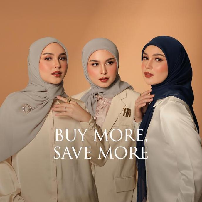 SEVEKIRANA - BIA BY ZASKIA MECCA CLEORA HIJAB POLOS PARIS JAPAN PREMIUM SEGI EMPAT