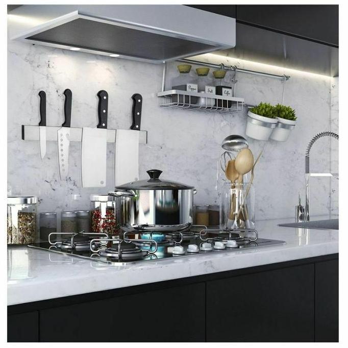 Rak Magnet Tempat Pisau dan Barang Besi Magnetic di Dinding