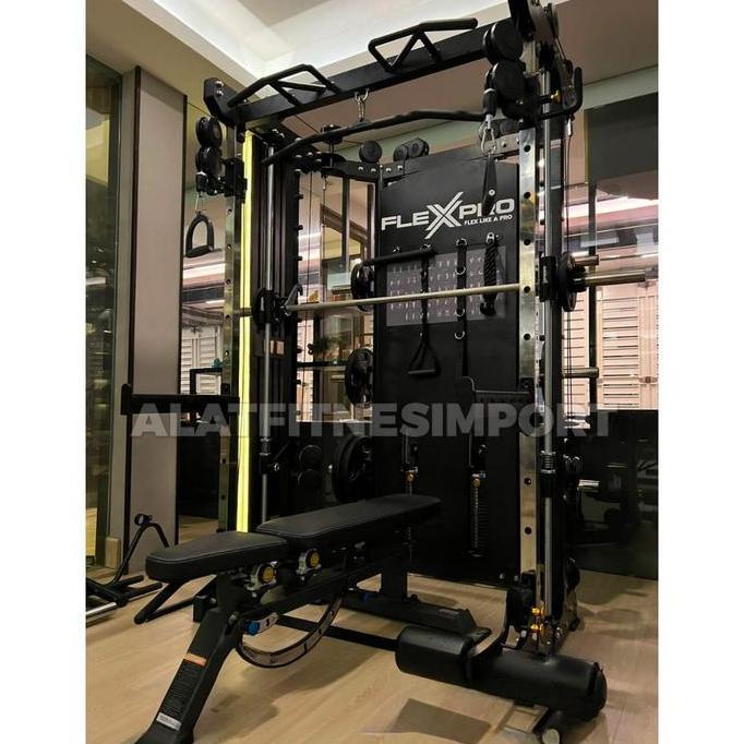 Didafanasi - Flexpro Multifunctional Smith Machine - 5 Gerakan Home Gym