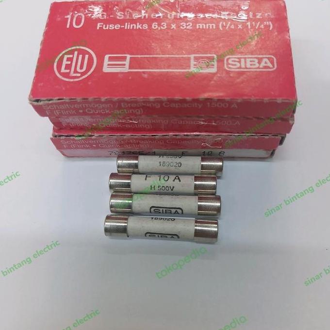 Promo FUSE KERAMIK 6.3 X 32mm SIBA GERMANY Diskon