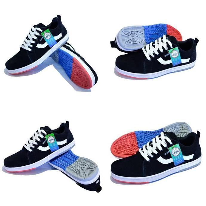 Aldhis S03 Sepatu Cowok Keren Ori Sneakers Pria Casual Hitam Putih Kets Kasual Terbaru 2024 Buat Gay