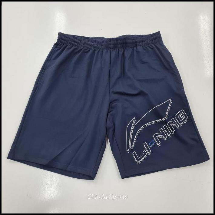 Celana Clana Pendek Short Badminton Bulutangkis Lining Li Ning Li-Ning AKSSC69 Navy Original best se