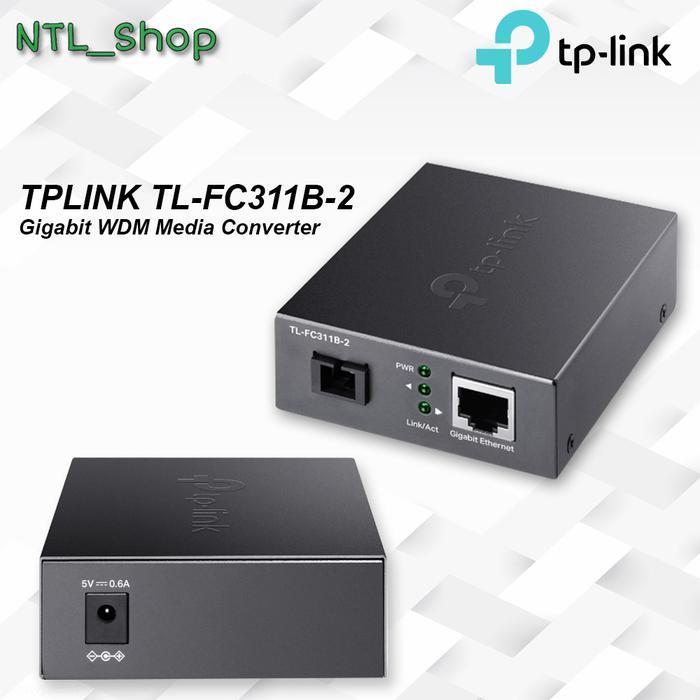 Tplink Tl-Fc311B-2 Gigabit Wdm Media Converter Termurah Best Quality 100% Original