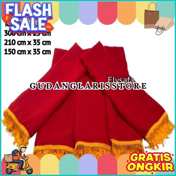 Selendang/sampur Tari Gandrung warna Merah COD