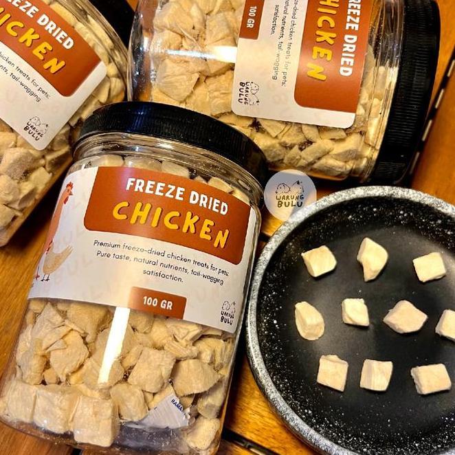 Freeze Dried Cube Chien 100 Gram Sna For Dog And Cat Nutrisi Anjing Dan Kucing Dari Daging Dada Ayam