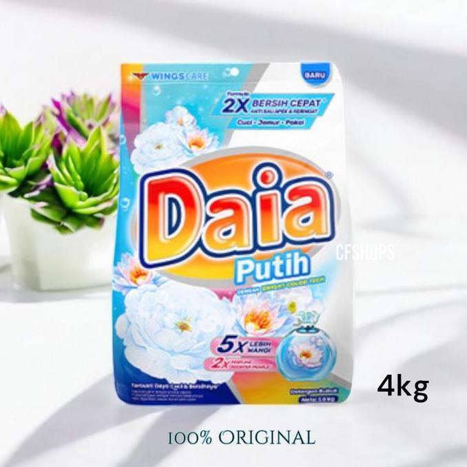 Daia Deterjen Bubuk Putih Jumbo - 4Kg