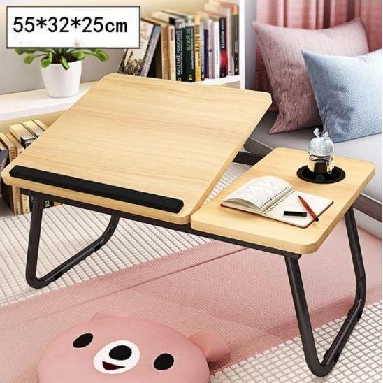 Meja Laptop Lipat Naik Flexible Meja Laptop Kasur Mudah Di Atur Tekuk
