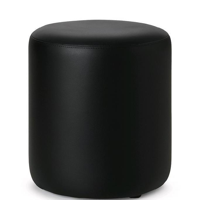 SOFA BULAT KURSI STOOL #SOFA BULAT KULIT OSCAR IMITASI (WARNA HITAM )#SOFA minimalis MODEL POLOS #SO