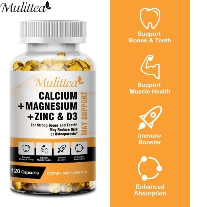[Promo] Calcium Magnesium Zinc & Vit D3 - 120 Kapsul Zma Suplemen Original