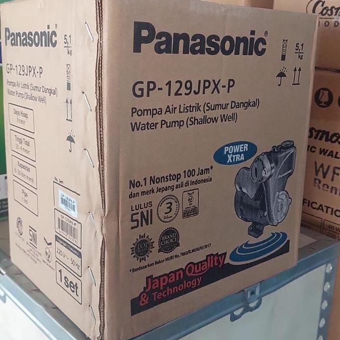 Mesin Pompa Air Panasonic Gp 129 Jxk 125 Watt Asli