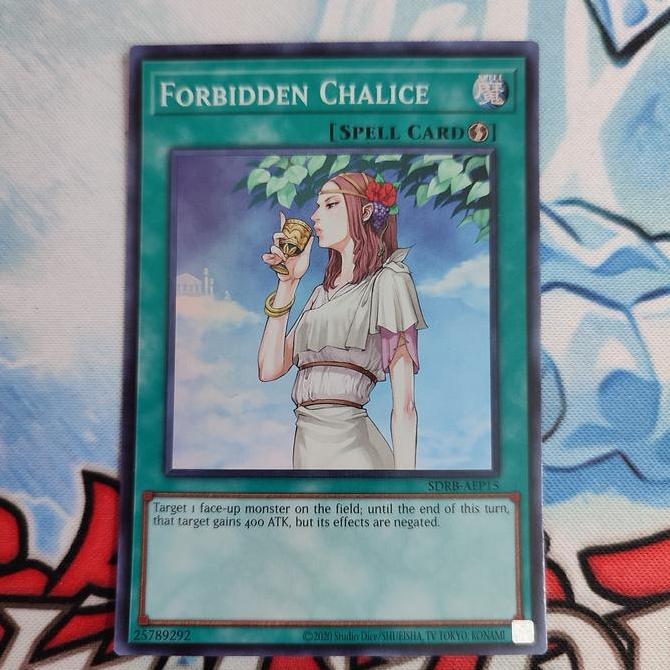 yugioh AE Forbidden Chalice SDRB super rare original RESTOCK