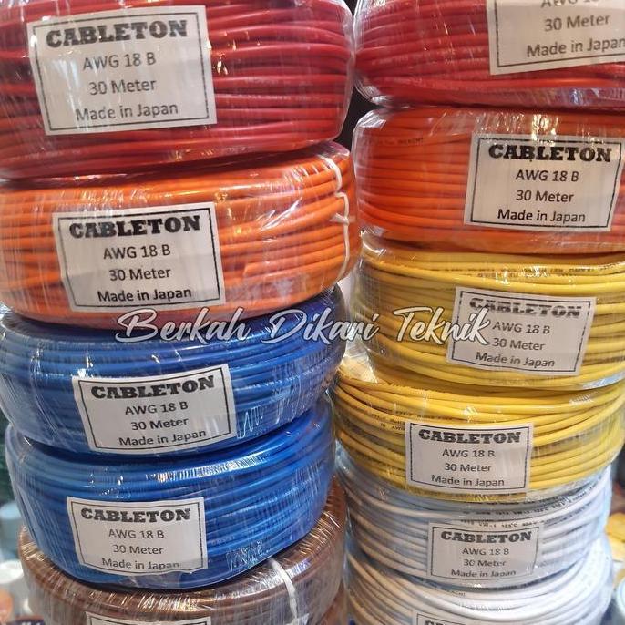 Promo kabel AWG 18 x 30 meter ( 1 roll 30mtr ) Diskon