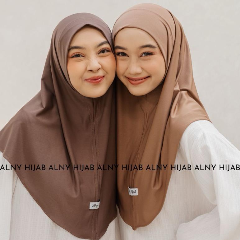 Daily Hijab Instan Size L Jilbab Instan Non Pet Bergo Non Pet Antem Matt Jersey Premium
