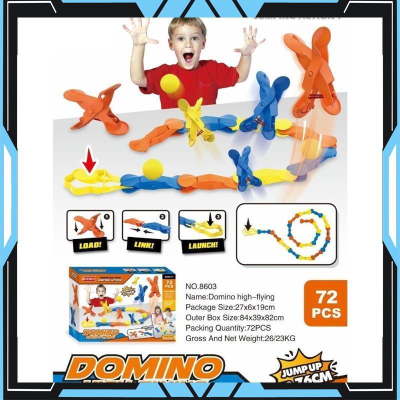 Berkualitas Mainan Anak DOMINO HIG-FLYING 72PCS 8603 Mainan Game Board Family Kid Mainan Anak - RO30