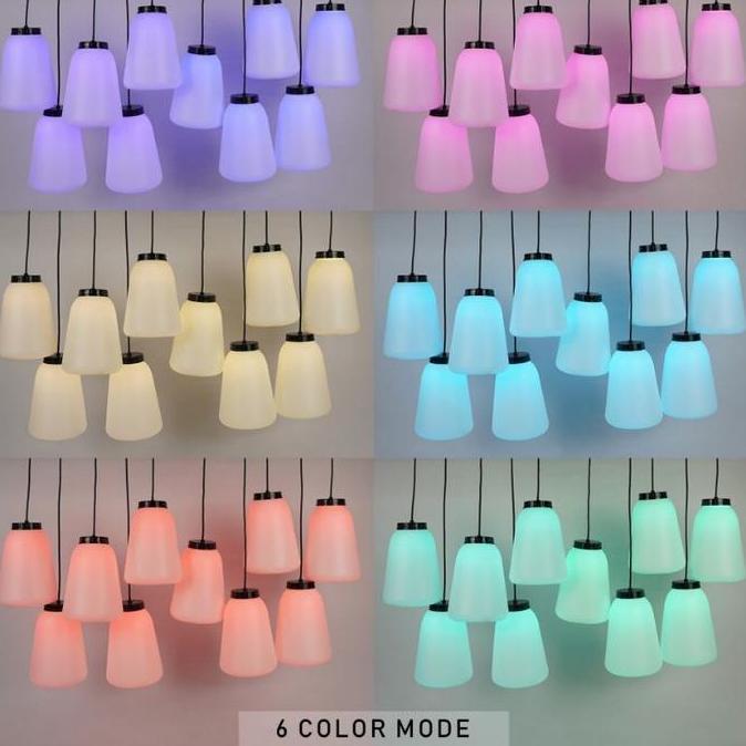 paling diminati] Lampu Hias Gantung Minimalis Warna Warni Colourfull Lampion Led Lamp