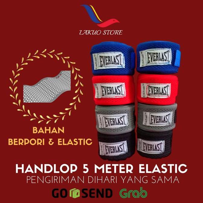 Handlop Everlast 5 Meter / Handwrap Elastis Berpori