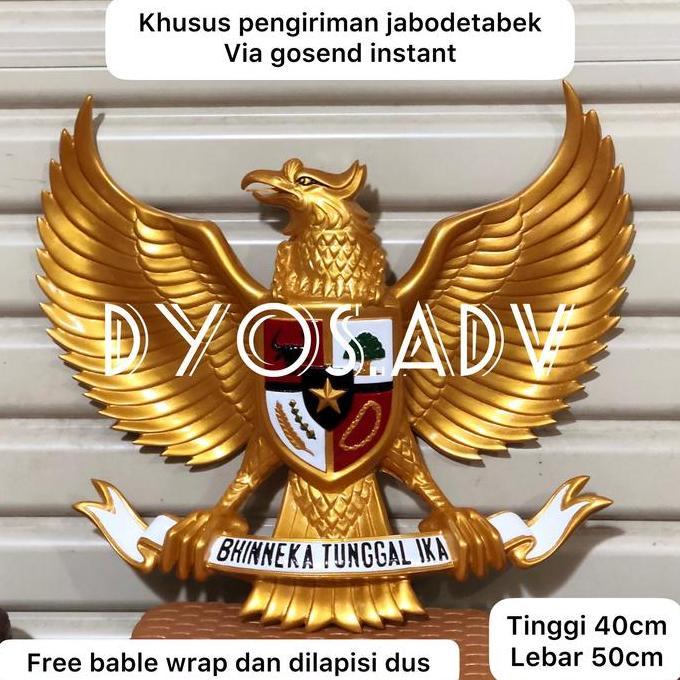 NEW LAMBANG GARUDA PANCASILA FIBER UKURAN 40X50 CM ORI