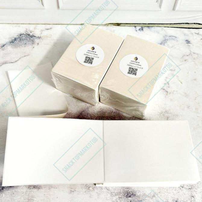 KERTAS STICKER THERMAL RESI 100X150MM A6 / GOLDWIN LIPAT ISI