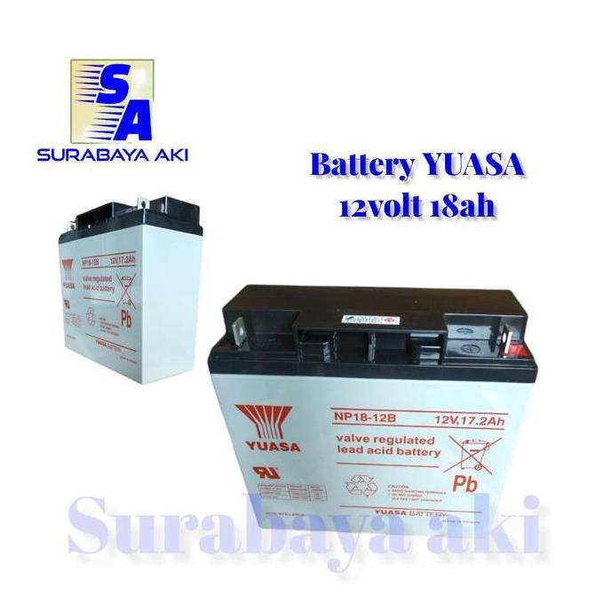 yuasa 18ah yuasa 17,2ah aki genset aki ups 12volt 12v 18ah YUASA ORI