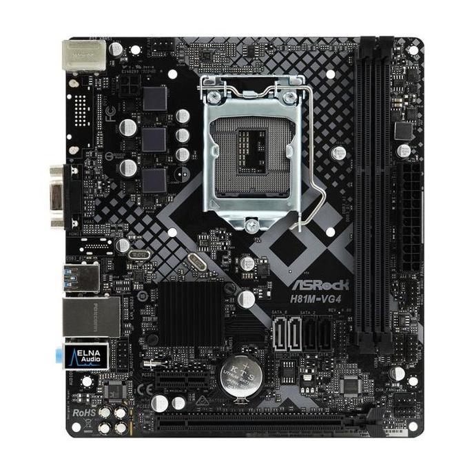 Murah Asrock H81M-Vg4 (Lga1150, H81, Ddr3)