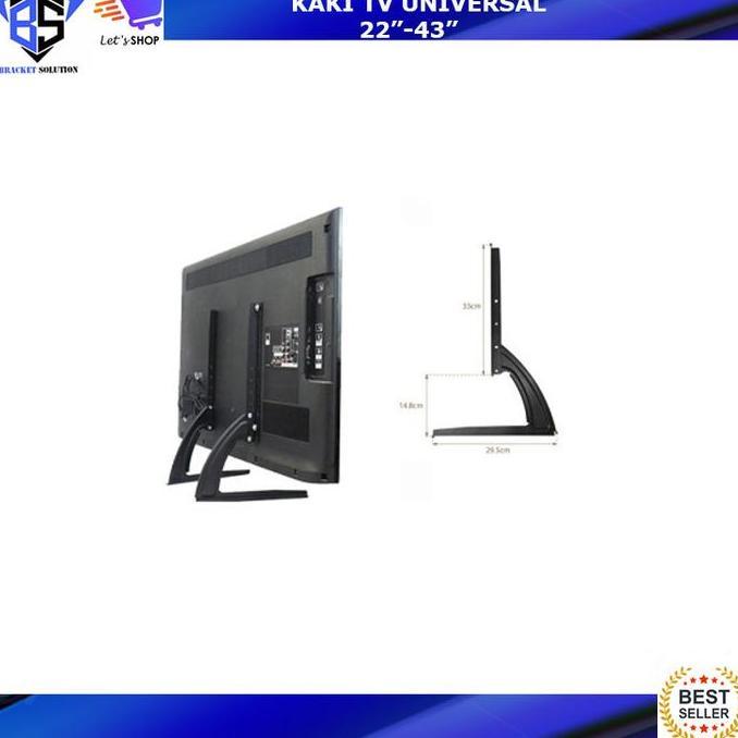 Bracket / Breket / Brecket Tv, Stand Kaki Tv Led 24" Sampai 65" Inch